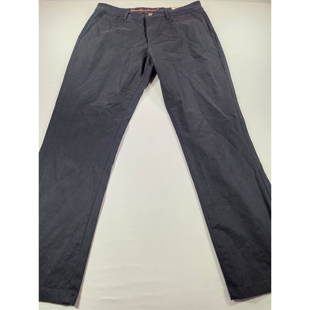 Weatherproof Vintage Mens Chino 2.0 Slim Straight Stretch Pants Black 32x30
